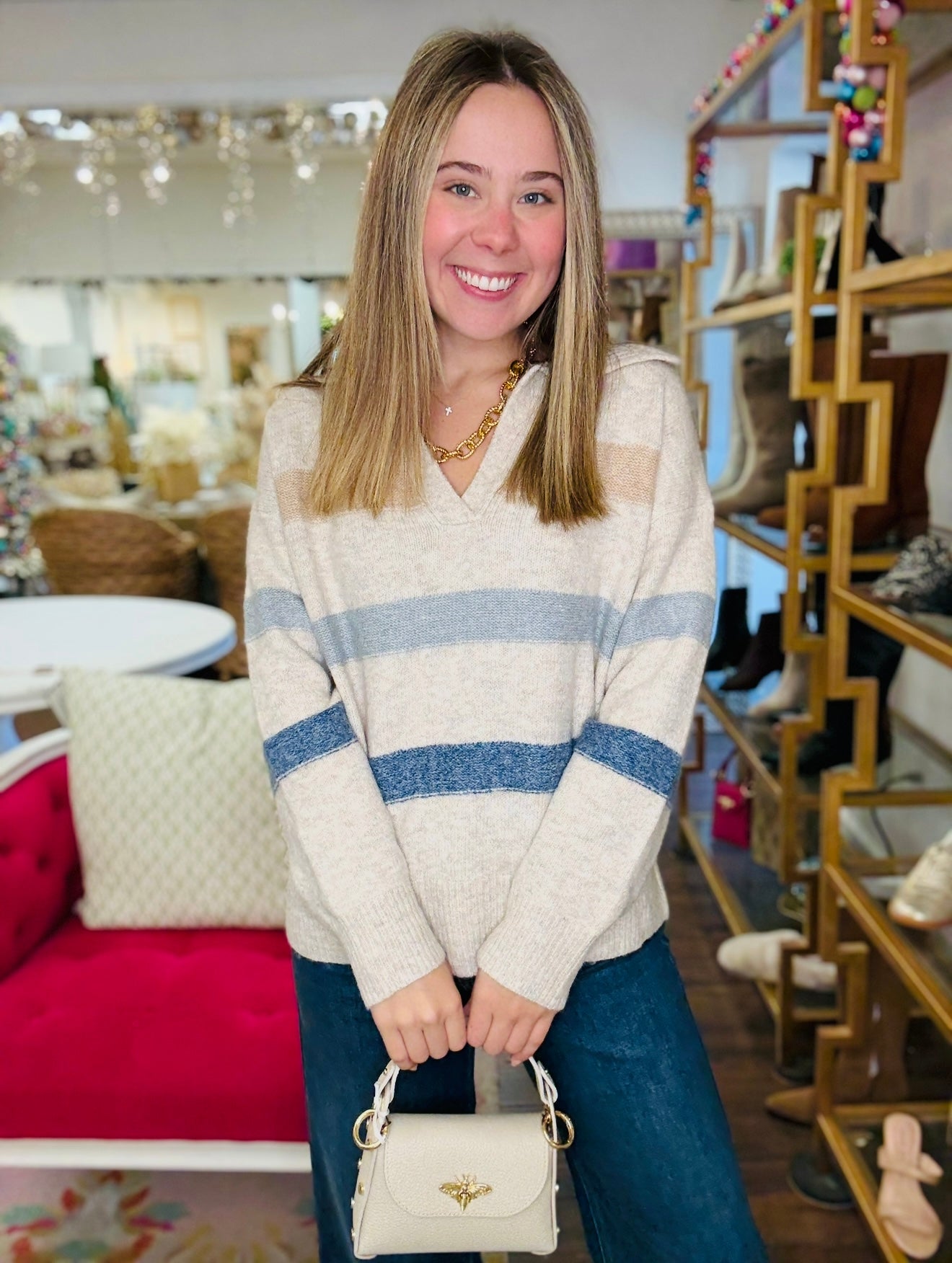 The Stephie Striped Sweater