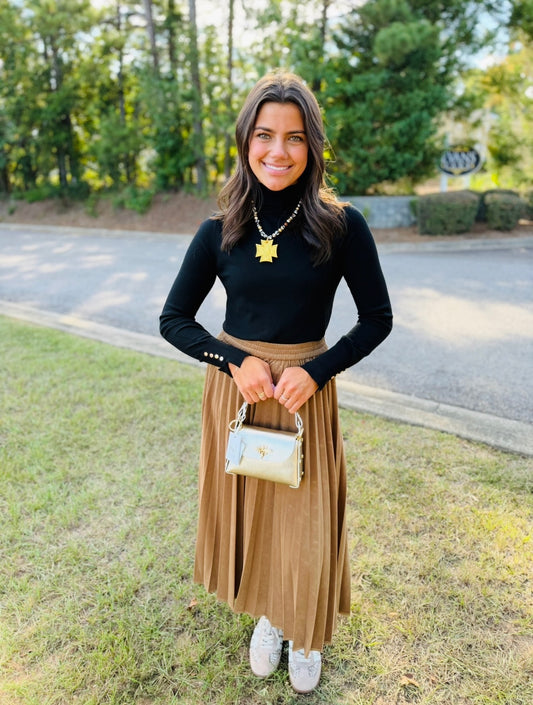 The Shirley Suede Skirt