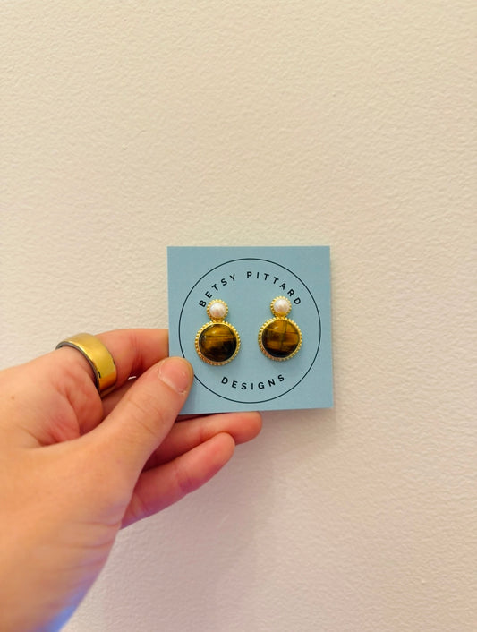 BPD/ Dianna Earring/ Tiger's Eye