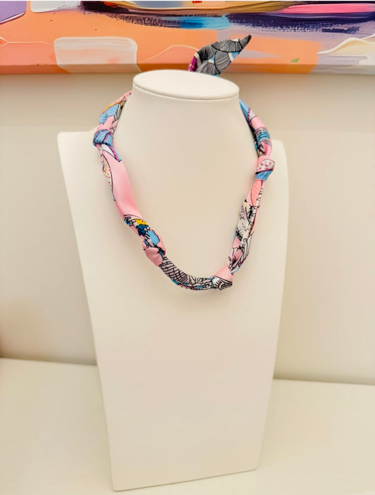 The Knotted Lilac Floral Print Scarf