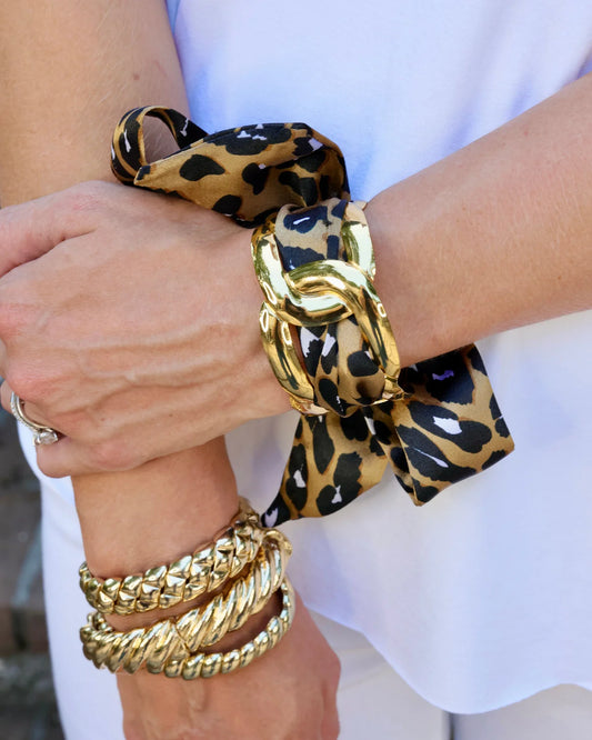 The Sedgefield Scarf Bracelet/ Cheetah