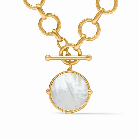 Julie Vos/ Honeybee Statement Necklace/ Mother of Pearl
