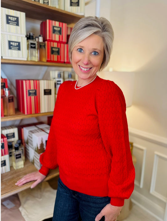 The Sasha Scalloped Sweater