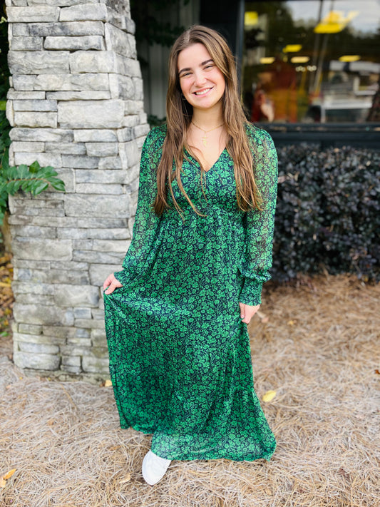 The Spearmint Navy Dress