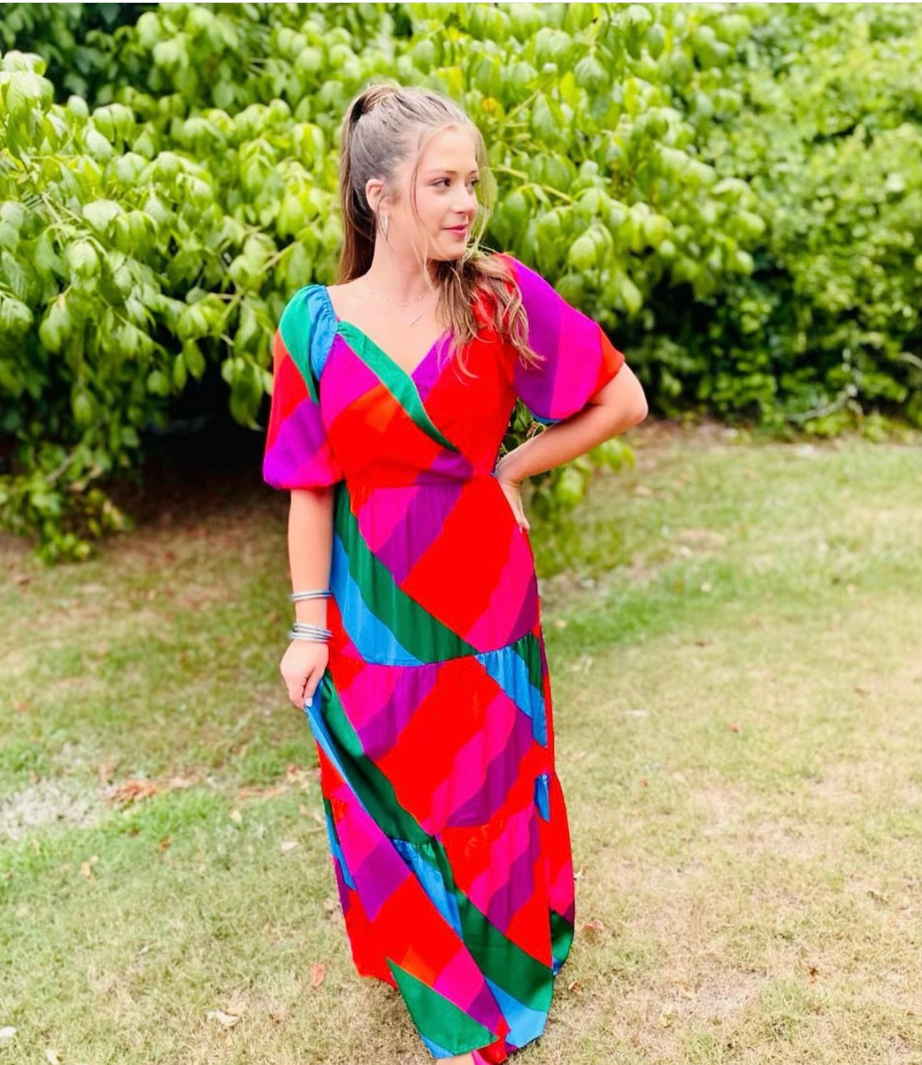 The Rowan Rainbow Stripe Dress(FINAL SALE)