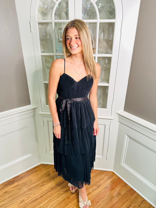 The Tulle Tiered Midi Dress