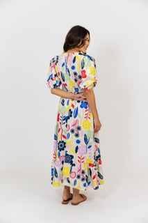 Abstract Scallop Tier Maxi/FINAL SALE