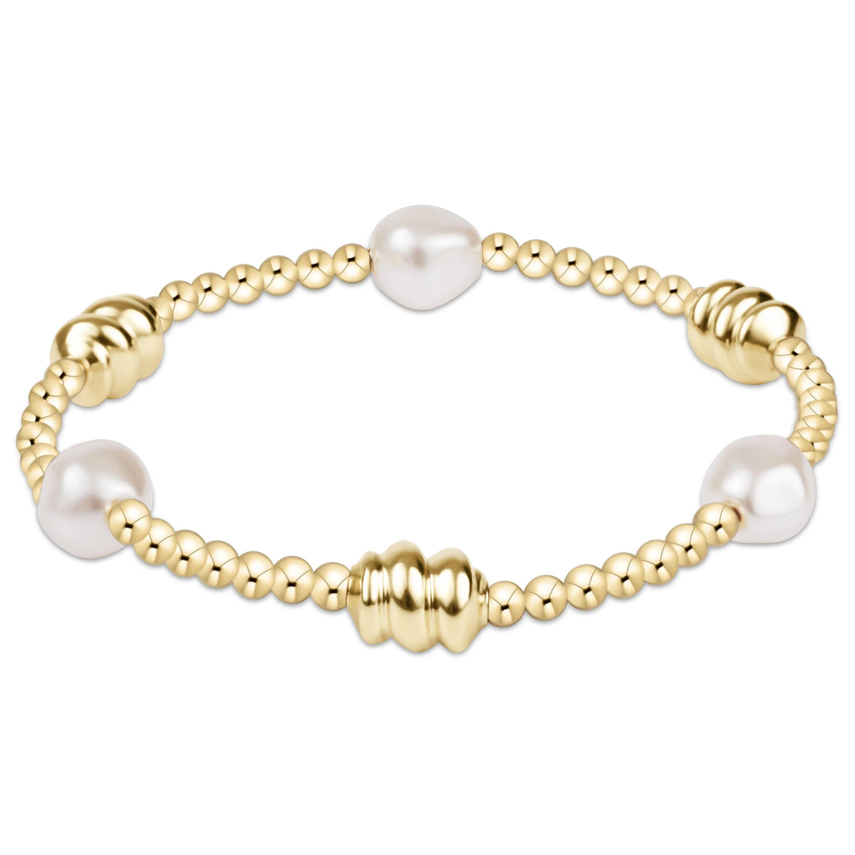 ENewton/ Admire Gold & Admire Pearl 3MM Gold Bracelet