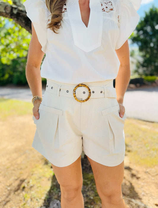 The Lolla Linen Short/ Final Sale