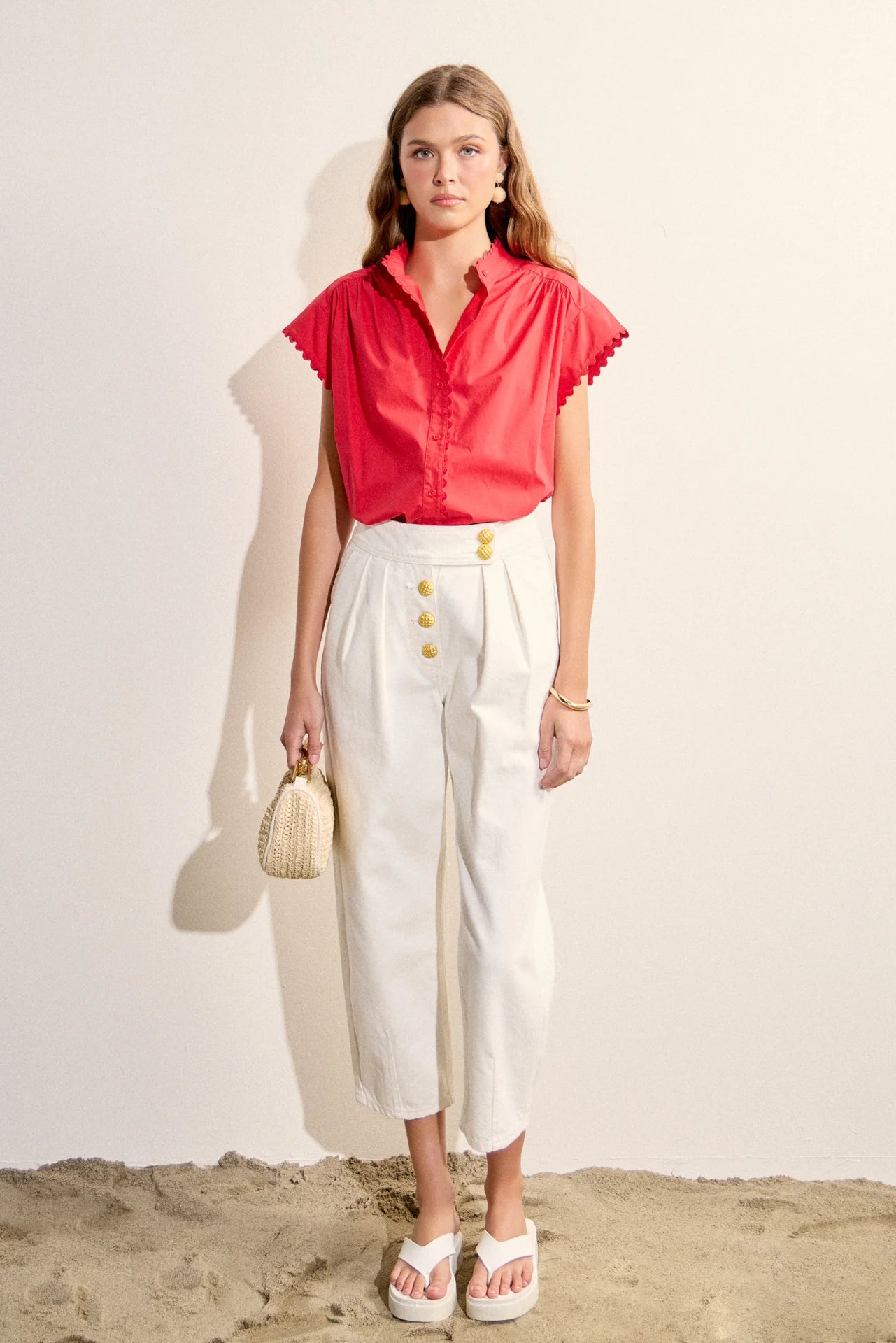 The Sharla Scalloped Top