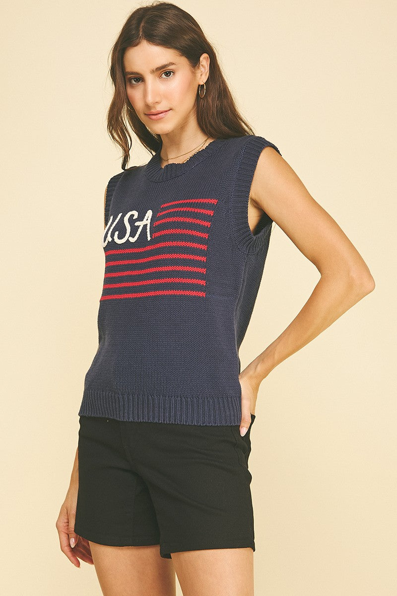 The Prim Patriotic Sweater / FINAL SALE