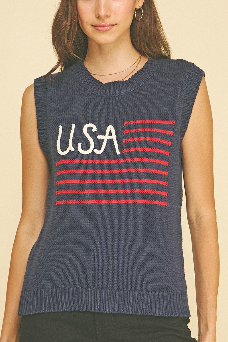 The Prim Patriotic Sweater / FINAL SALE