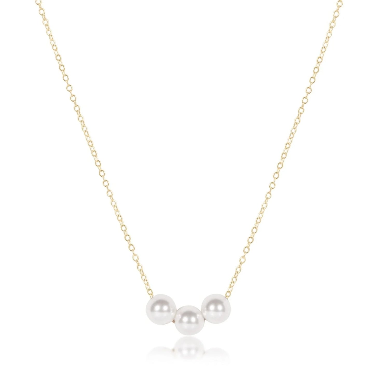 ENewton/ 16" Necklace Gold- Joy Pearl