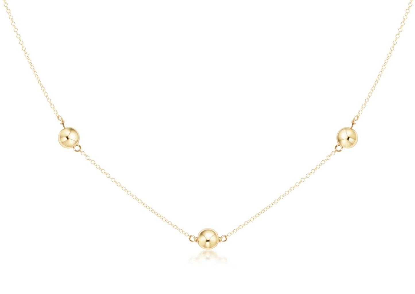 ENewton/ 15” Choker Simplicity Chain Gold-Classic Gold 6MM