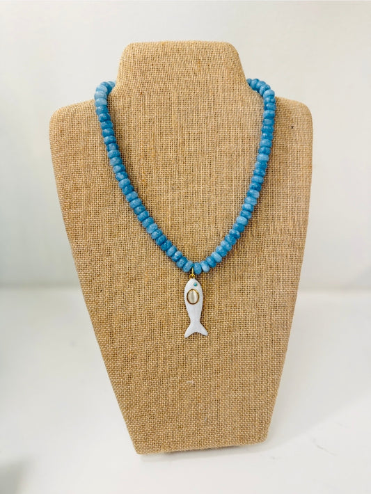 HD/ The Fun Fish Necklace/ Blue