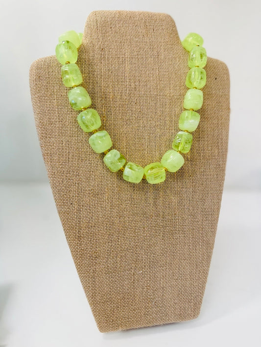 HD/ The Bonnie Beaded Necklace/ Lime