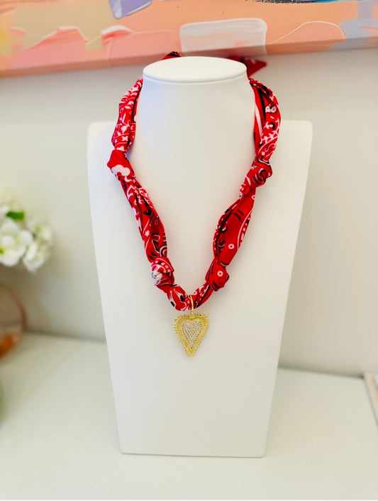 The Create Your Own Scarf Necklace-Bandana-Zuri Heart