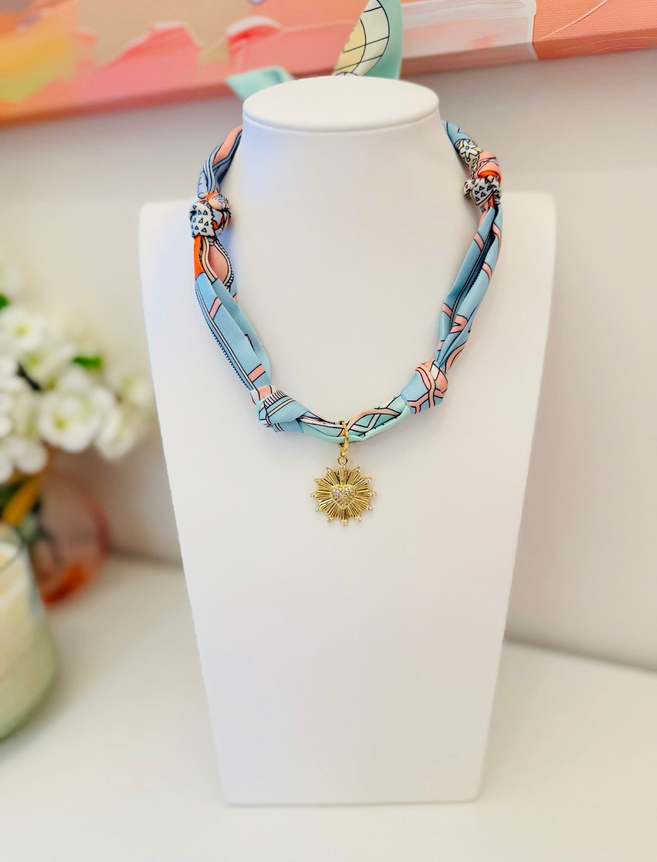 The Create Your Own Scarf Necklace-Pastel Whimsical-Sunny Heart