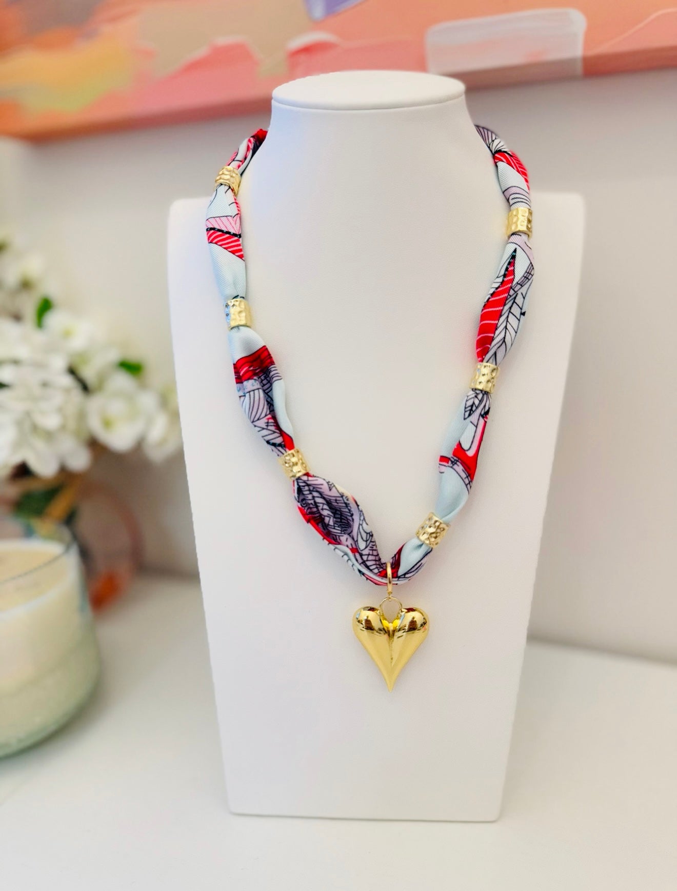 The Palm Scarf Necklace