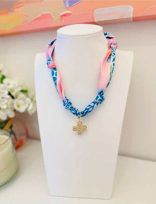 The Create Your Own Necklace-Scarf LL-Block Cross