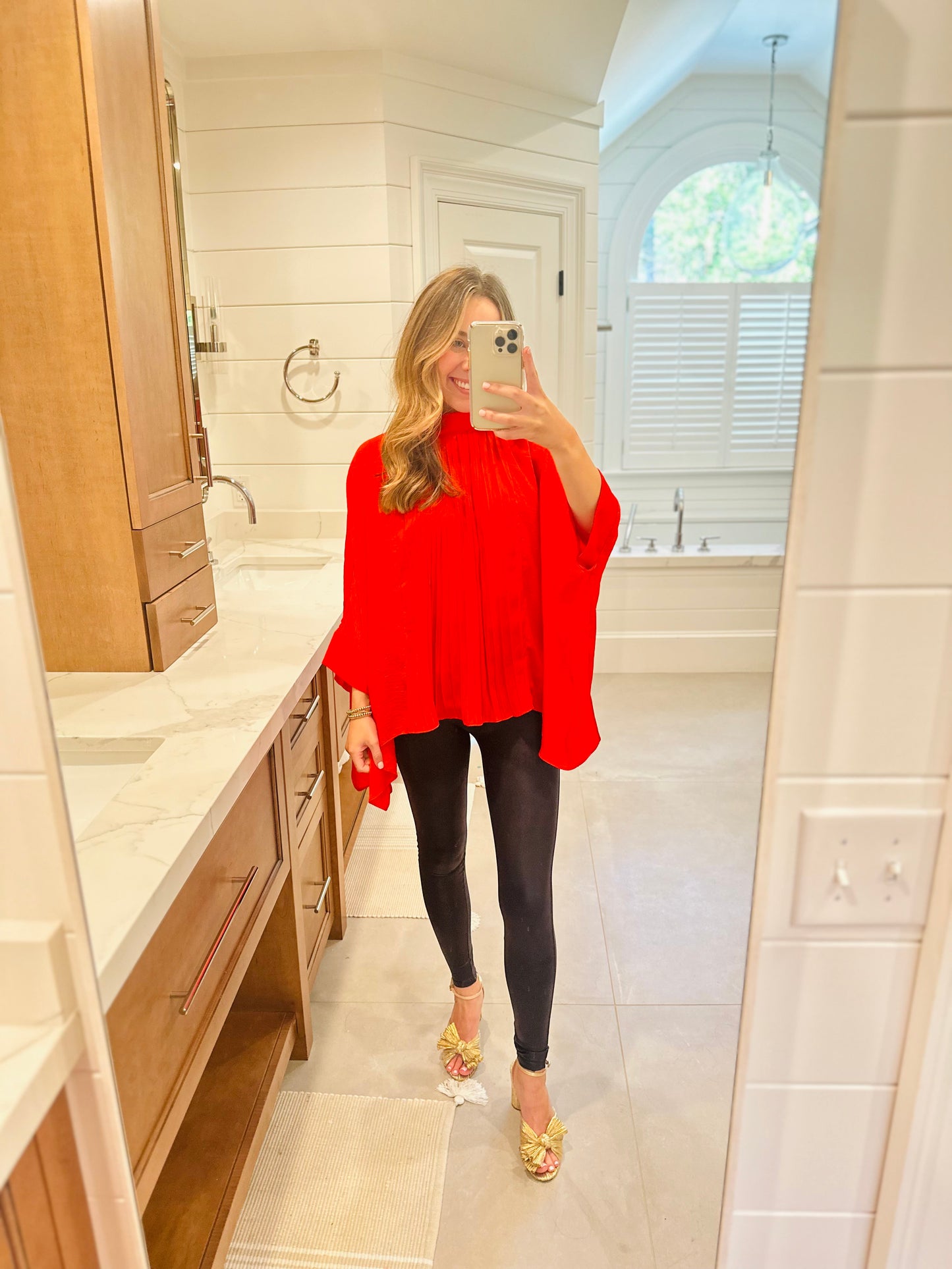 The Remmi Red Blouse/FINAL SALE