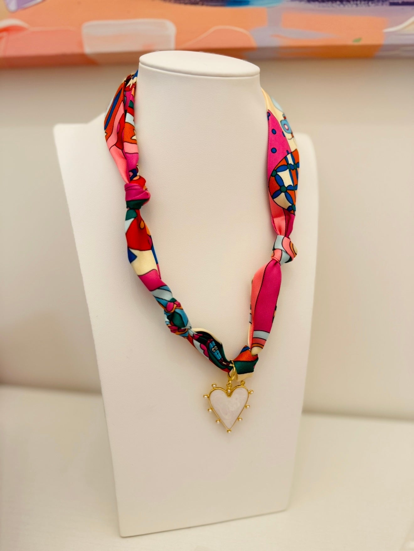 The Create Your Own Necklace-Scarf RR-Barry Heart