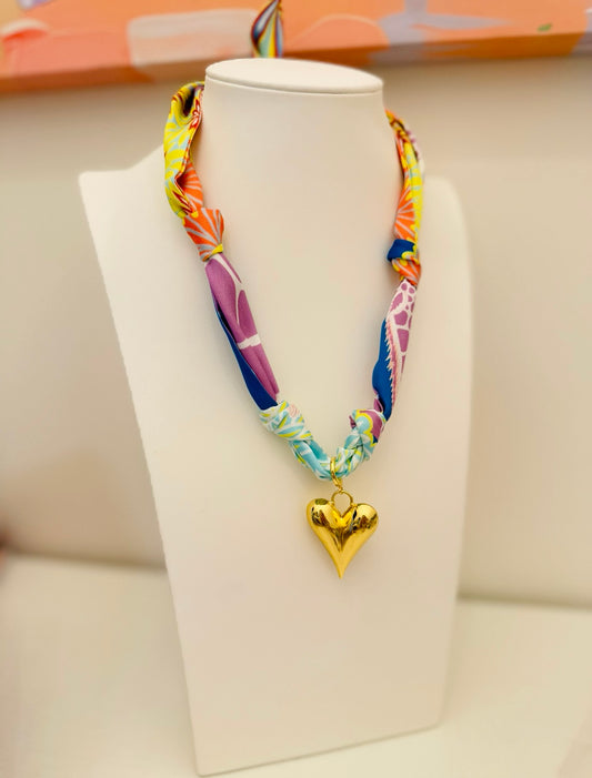 The Create Your Own Necklace-Scarf MM-Happy Heart