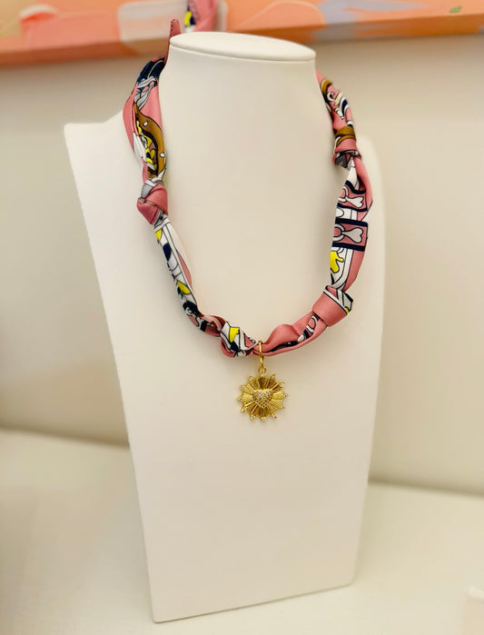 The Create Your Own Necklace-Scarf O-Sunny Heart