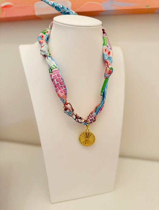 The Create Your Own Necklace-Scarf P-CZ Coin