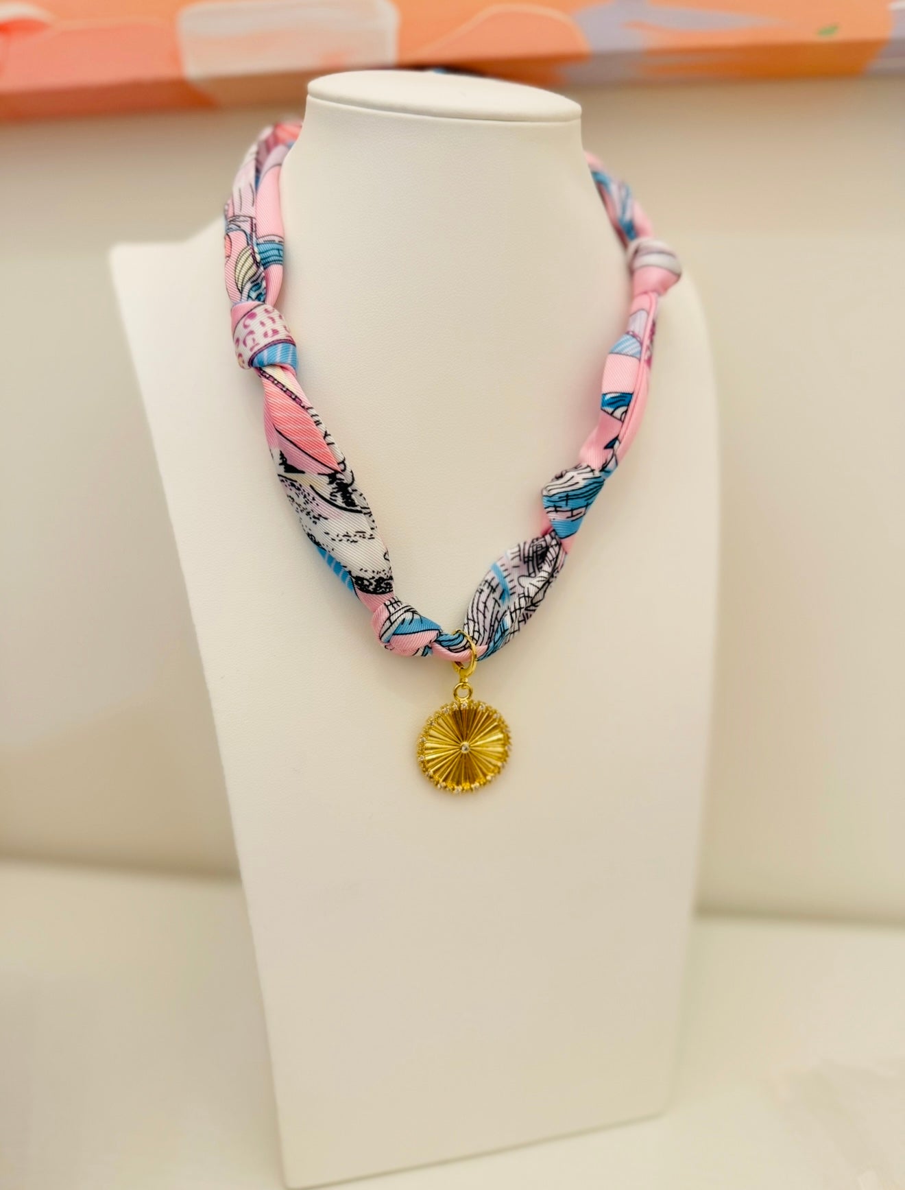 The Create Your Own Necklace-Scarf E-CZ Coin
