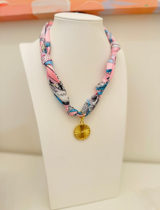 The Create Your Own Necklace-Scarf E-CZ Coin