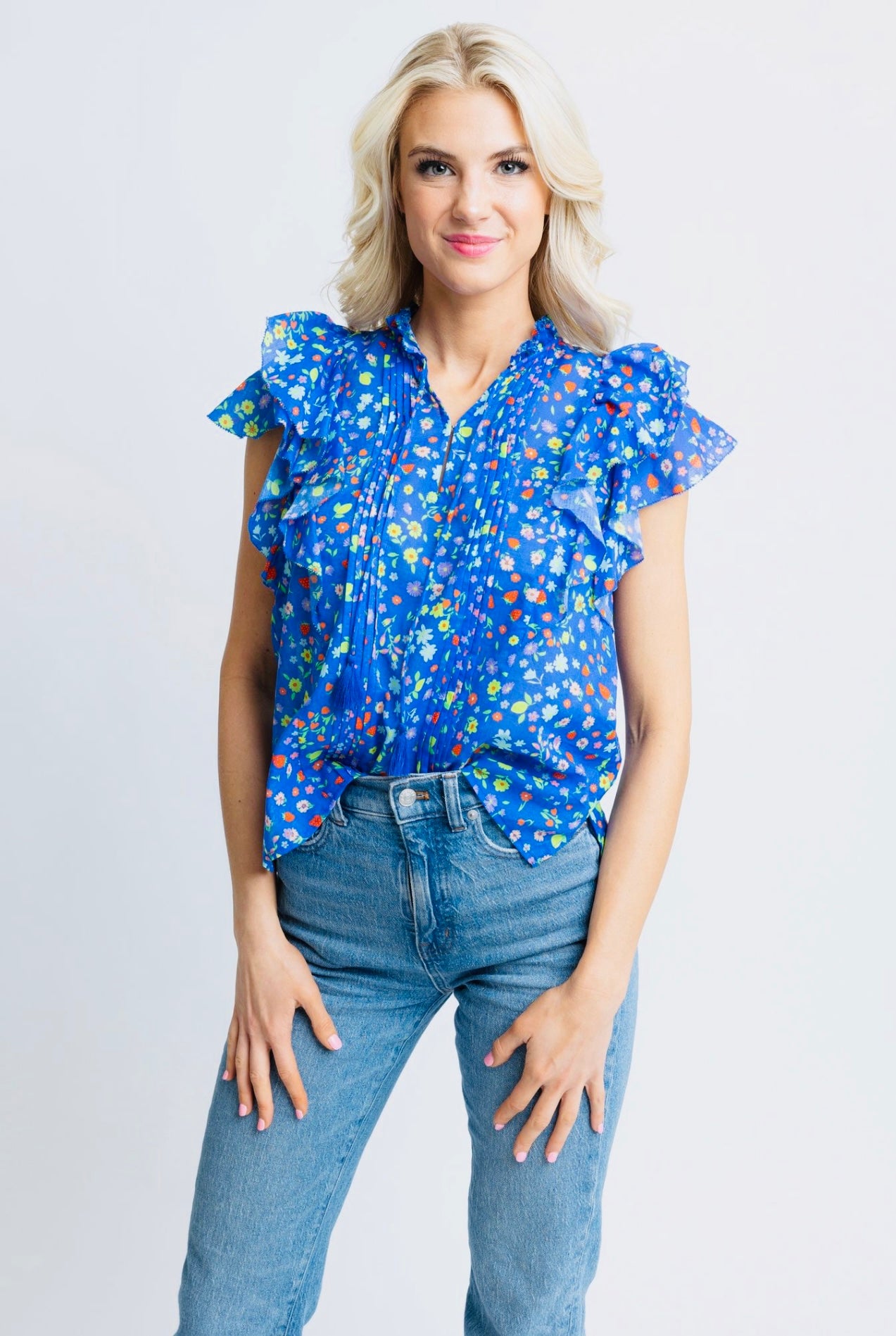 The Fruity Frill Top/ FINAL SALE