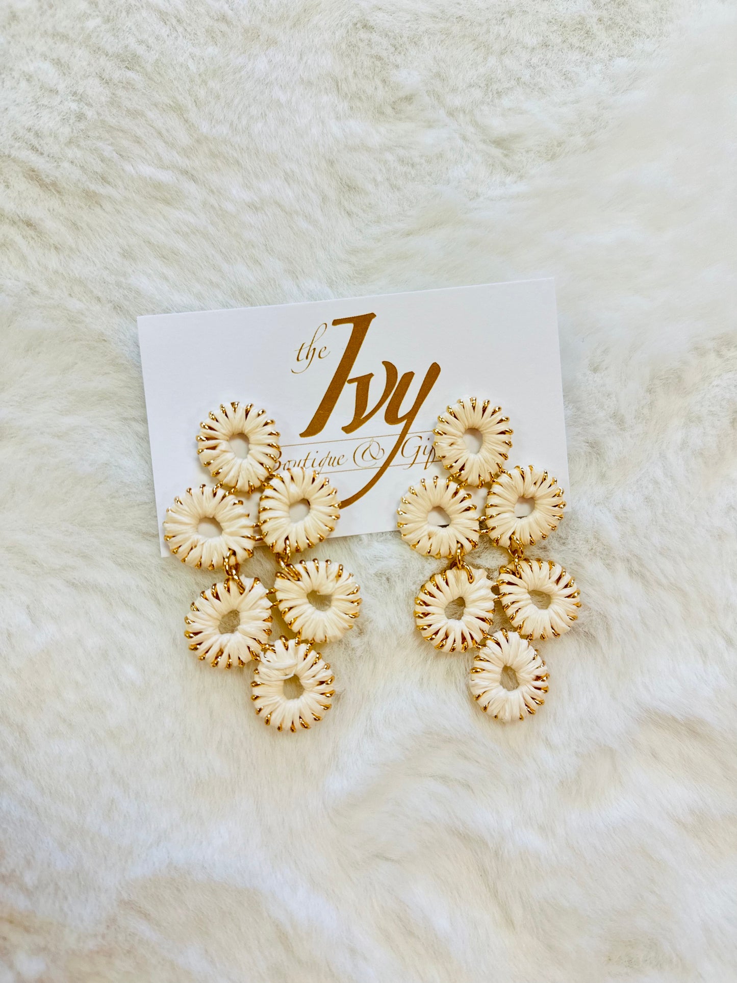 The Rover Raffia Drop Earring