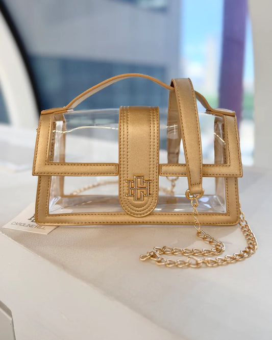 The Grace Clear Bag/ Gold
