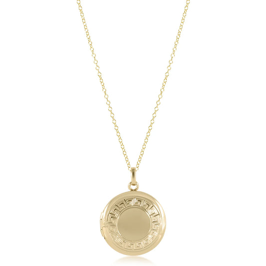 ENewton/ 16" Necklace Gold-Cherish Small Gold Locket