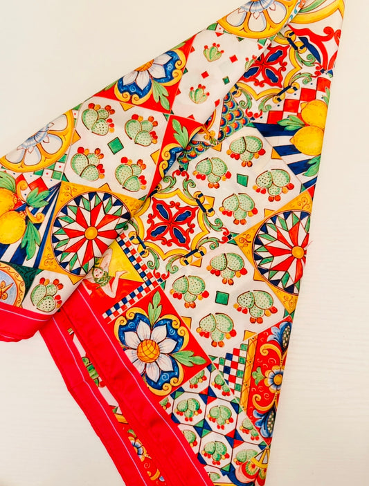 The Giovanni Print Italian Scarf