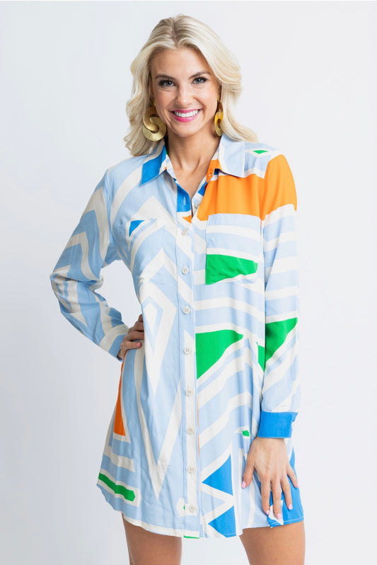 The Gaelynn Geometric Dress