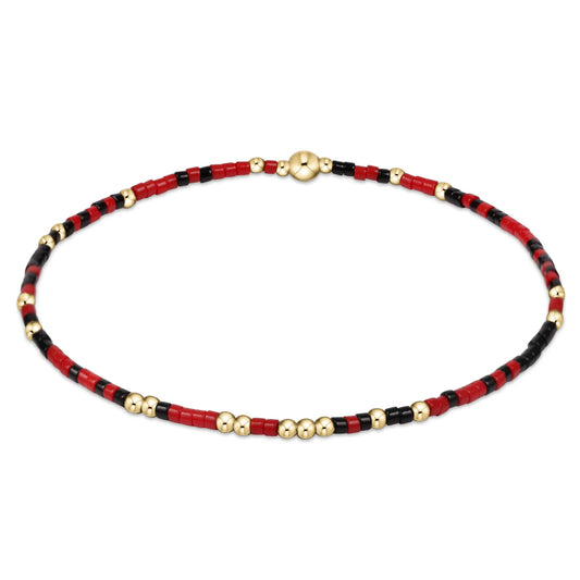 ENewton/ Extends/ Gameday Hope Unwritten Bracelet-Bright Red + Onyx
