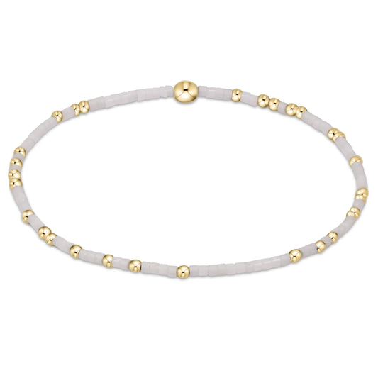 ENewton/ Gameday Hope Unwritten Bracelet-White