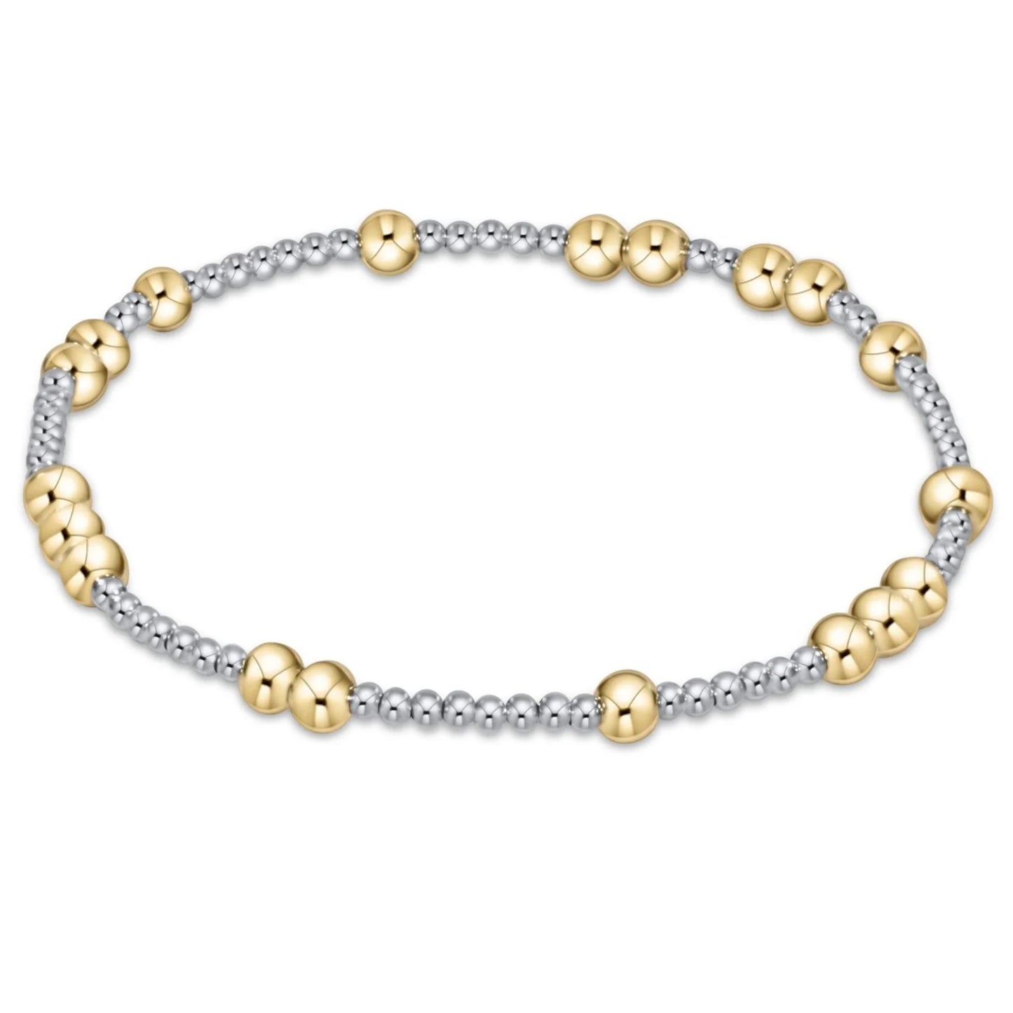 ENewton/ Extends/ Hope Unwritten 4MM Bead Bracelet-Mixed Metal