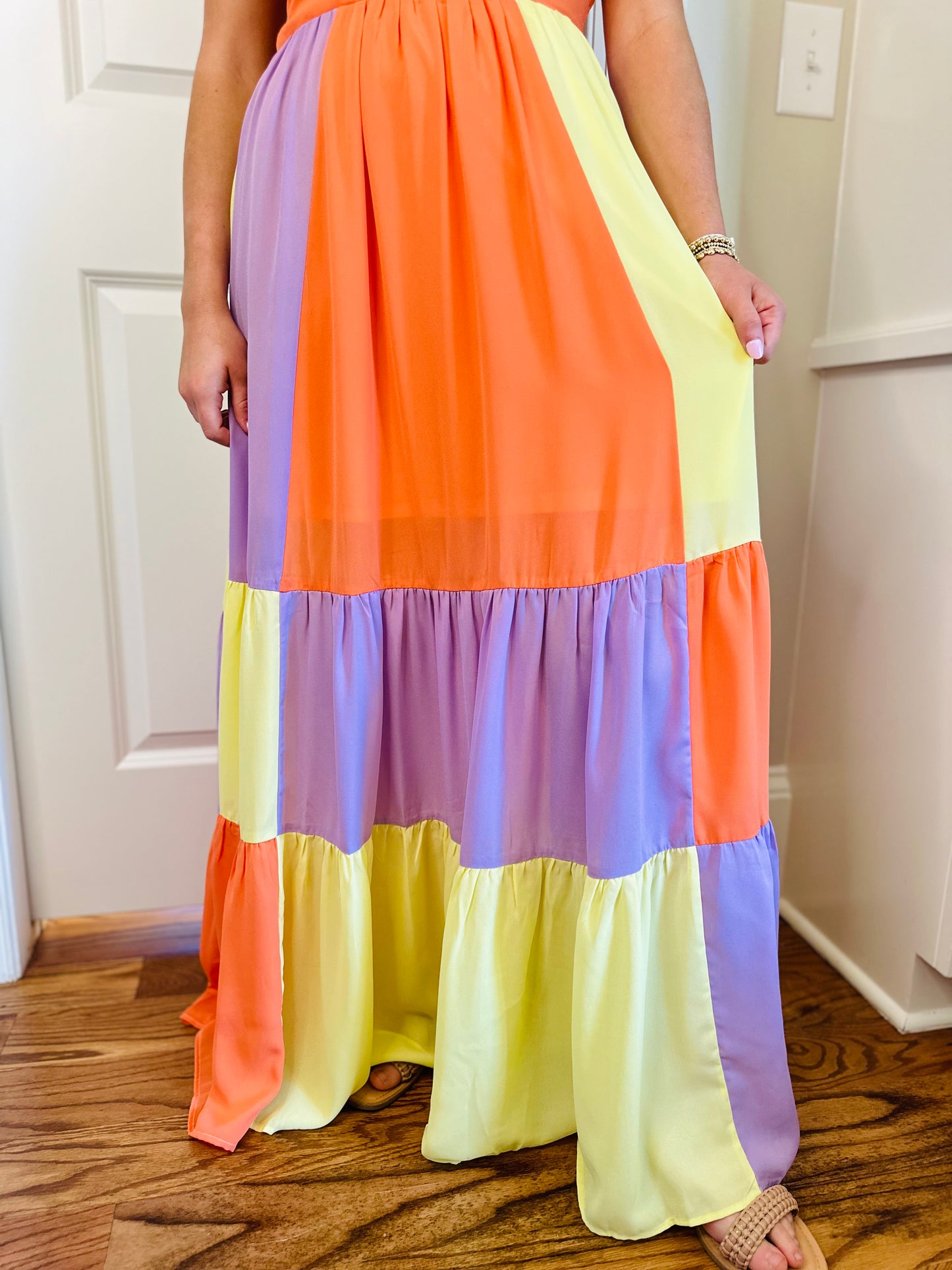 The Cally Colorblock Maxi Dress