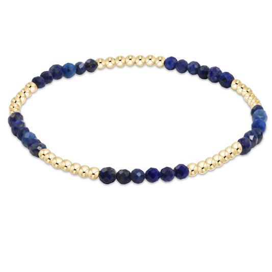 ENewton/ Blissful Pattern 2.5MM Bead Bracelet-Lapis