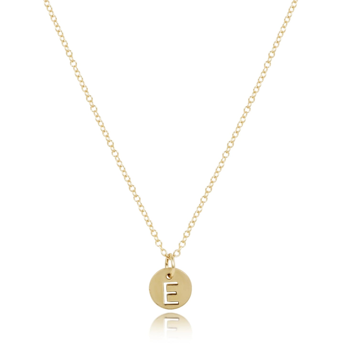 ENewton/ 16" Necklace Gold-Respect Small Disc