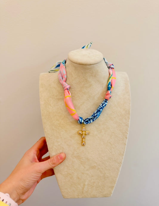 The Create Your Own Scarf Necklace-Rome Cross