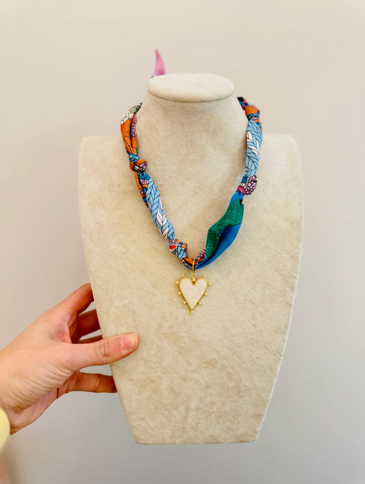 The Create Your Own Scarf Necklace-Barry Heart