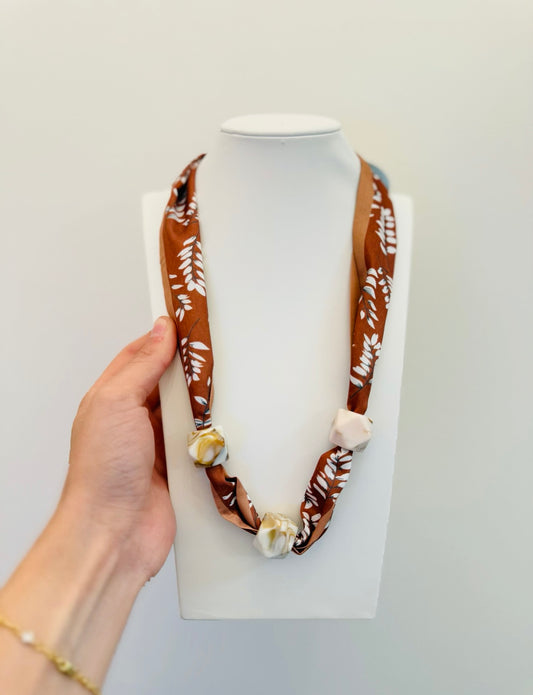 BPD/ Scarf I Necklace/ Brown