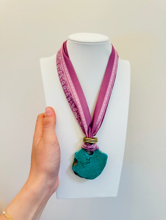 BPD/ Scarf II Necklace/ Purple