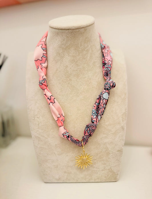 The Create Your Own Necklace-Pink Floral-Bright Star