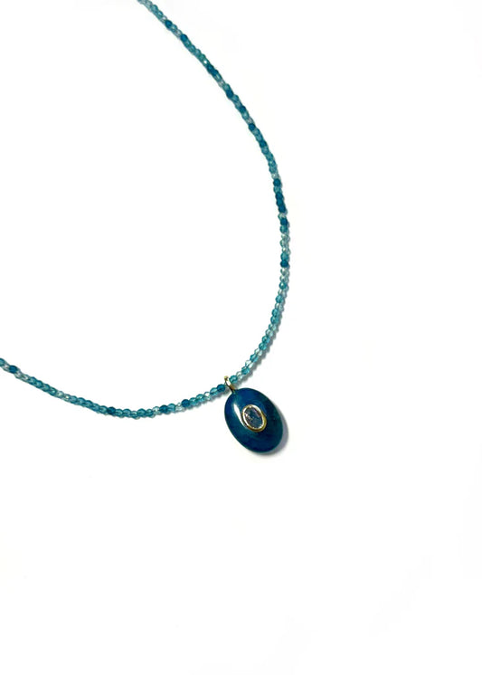 BPD/ The Kat Necklace/ Blue with Blue Mix