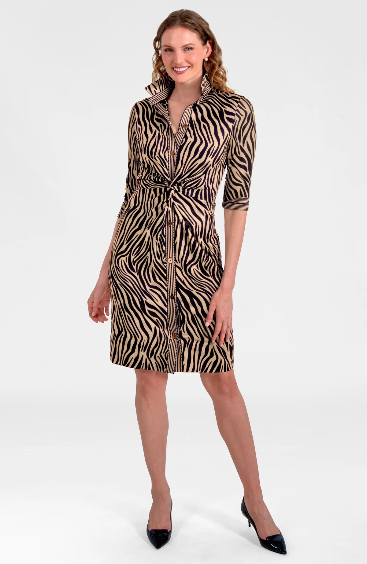 Gretchen Scott/ Twist & Shout Dress/ Zebra